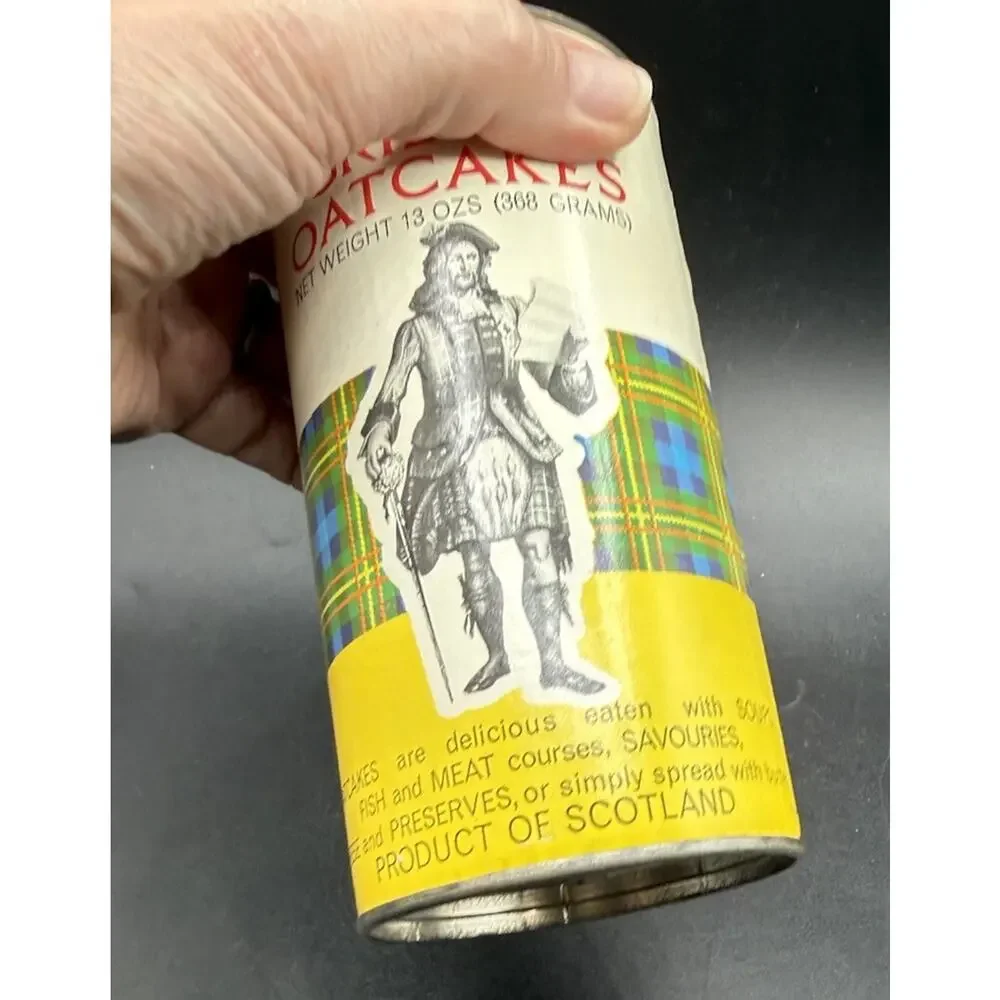 Scotland PATERSON'S GRIDDLE OATCAKES Original Container With Lid Rare! -C32